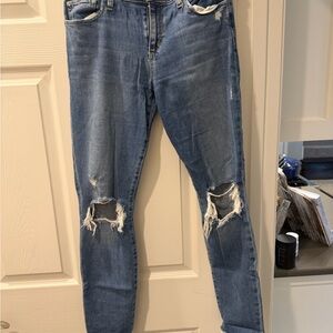 Joe's Jeans Women's Distressed Skinny Jeans in Blue